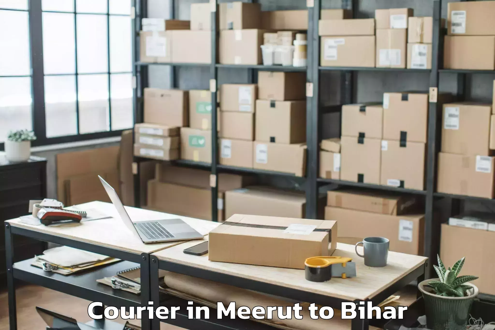 Discover Meerut to Rosera Courier